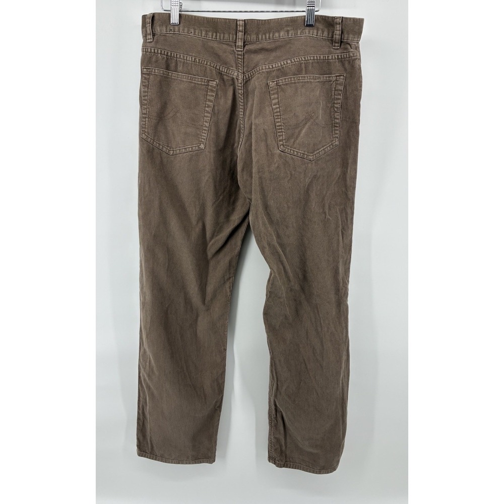Brooks Brothers Corduroy Pants Men 34x31 Hudson Brown Flat Front Chino - Picture 3 of 7